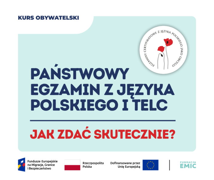 kurs obywatelski egzamin panstwowy telc fundacja emic 