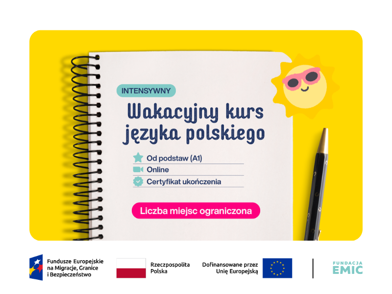 wakacyjny kurs jezyka polskiego strona fundacja emic